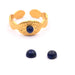 Runde Cabochons Natürlicher Lapislazuli - 4 mm (2)