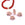 Perlen Einzelhandel Goldener Hämatit-Roségold-Sternperle - 6mm - Loch: 1mm (4)