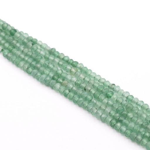 Kaufen Sie Perlen in Deutschland Jade Natur gefärbte hellgrun facettierte Perlen 4x2,5mm - hole:0,8mm (1 strang)