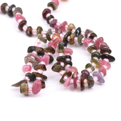 Heishi Beads Scheibe Polierter Turmalin 5-9x1-5mm (1 Strang-38cm)