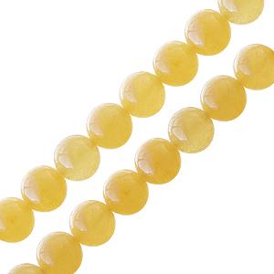 Kaufen Sie Perlen in Deutschland Gelbe jade rund perlenstrang 6mm (1)