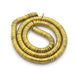 Hämatit Heishi Rondelle Perlen Vergoldete Bronze 6x1mm (1 Strang-39cm)