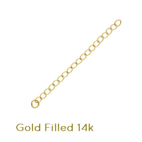 Kaufen Sie Perlen in Deutschland GOLD FILLED Verlängerungskette mit 50x3mm Herz (Verkauf:1stuck)