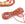 Perlen Einzelhandel Nylonschnur geflochten ROT - 1.8mm (3m)