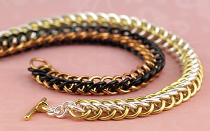 Beadalon 100 artistic draht chain-maille-ringe vermessingt mit anlaufschutz 18 kaliber 3.97mm (1)