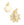 Perlengroßhändler in Deutschland Charm Anhänger, Jungfrau von Guadalupe, aus hochwertigem Goldmessing - 10mm (1)