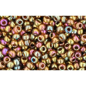 Kaufen Sie Perlen in Deutschland cc459 - Toho beads-6/0  - Gold-Lustered Dk Topaz (10gr)