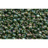 cc180 - Toho rocailles perlen 11/0 trans-rainbow olivine (10g)