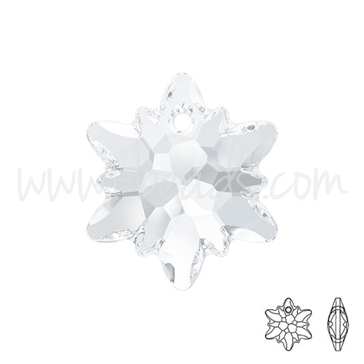 Kaufen Sie Perlen in Deutschland Swarovski 6748 Edelweiss Anhänger crystal 18mm (1)