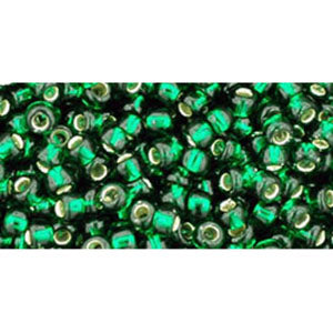 Kaufen Sie Perlen in Deutschland cc36 - Toho rocailles perlen 8/0 silver lined green emerald (10g)