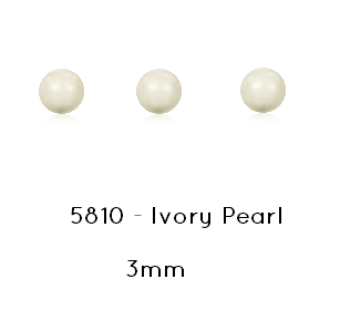 Kaufen Sie Perlen in Deutschland 5810 Swarovski IVORY pearl 3mmx 0.5mm (40)