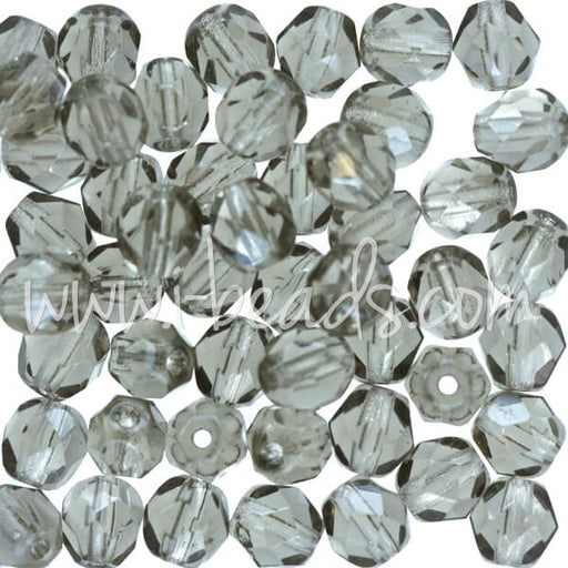 Kaufen Sie Perlen in Deutschland Glasschliffperlen black diamond 6mm (50)