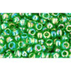 cc167 - Toho rocailles perlen 8/0 transparent rainbow peridot (10g)