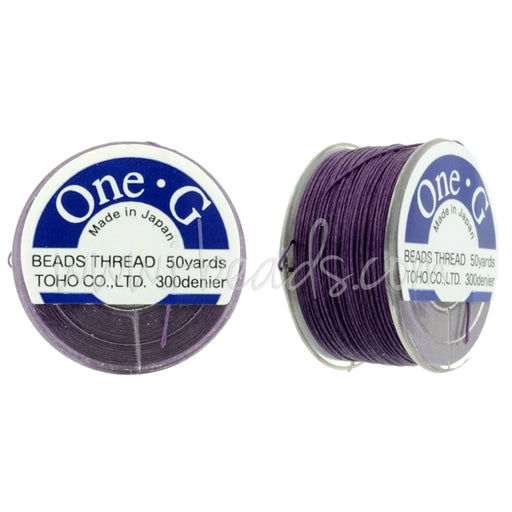 Toho One-G Perlenfaden Purple 45m (1)