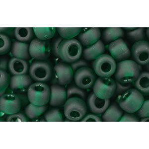 cc939f - Toho rocailles perlen 8/0 transparent frosted green emerald (10g)