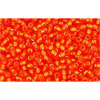cc30b - Toho rocailles perlen 15/0 silver lined hyacinth orange (5g)