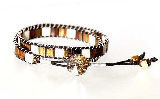 DIY Mosaik Armband aus Miyuki Tila Perlen