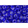 cc8 - Toho rocailles perlen 6/0 transparent cobalt (10g)
