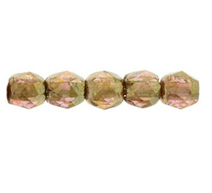 Kaufen Sie Perlen in Deutschland Glasschliffperlen  Luster ROSE/GOLD TOPAZ 2mm (30)