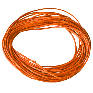 Gewachster faden aus baumwolle orange 1mm, 5m (1)