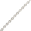 Versilberte kette mit 1,6mm ovalen ringen (1m)