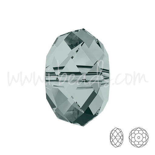 5040 Swarovski briolette perlen black diamond 6mm (10)
