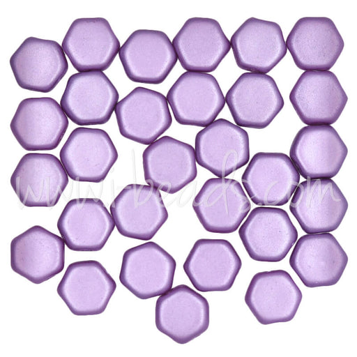 Kaufen Sie Perlen in Deutschland Honeycomb Perlen 6mm pastel lilac (30)
