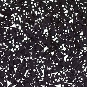 cc401F -Miyuki QUARTER tila perlen Matte black 1.2mm (50 perlen)