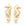 Perlen Einzelhandel Hippocampus Charm Edelstahl, 26,5 mm Gold (1)