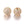 Perlengroßhändler in Deutschland Runde Perle besetzt mit Zirkonen Vergoldetes Messing 6x1,5 mm (1)