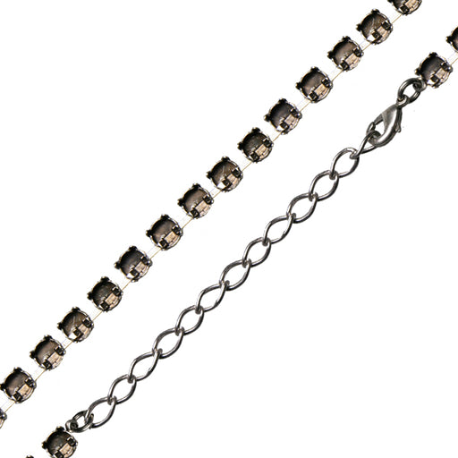 Halskettenfassung für 40 Swarovski 1088 SS29 antik silber-plattiert (1)