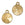 Perlen Einzelhandel Rahmenfassung für Swarovski 1122 Rivoli 12mm vergoldet (1)