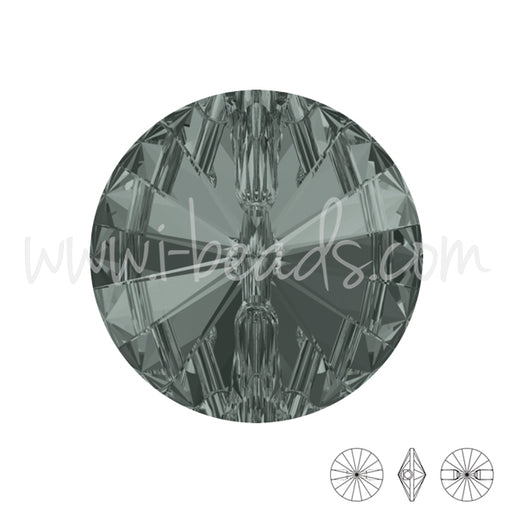 Kaufen Sie Perlen in Deutschland 3015 Swarovski runder knopf black diamond 12mm (2)