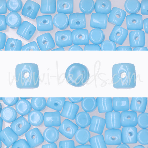Kaufen Sie Perlen in Deutschland Minos par Puca 2.5x3mm opaque blue turquoise (5g)