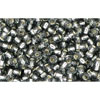 Cc29b - Toho rocailles perlen 2.2mm silver-lined grey (250g)
