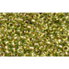 cc996 - Toho rocailles perlen 11/0 gold lined rainbow peridot (10g)