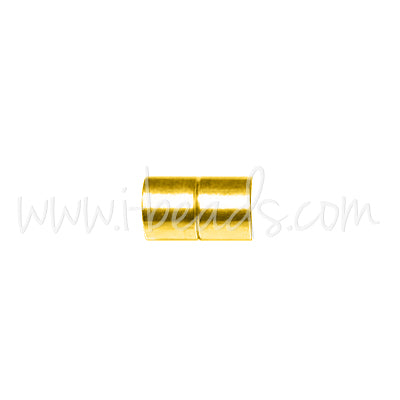 Magnetverschluss für 10mm Schnüre Gold-Plattiert (1)