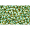 cc380 - Toho rocailles perlen 11/0 topaz/mint julep lined (10g)