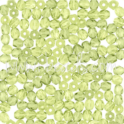 Kaufen Sie Perlen in Deutschland Glasschliffperlen olivine 3mm (50)