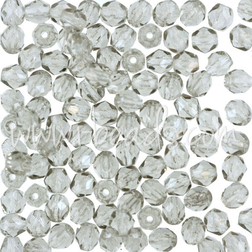 Glasschliffperlen black diamond 4mm (100)