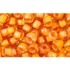 cc950 - toho rocailles perlen 6/0 jonquil/ burnt orange lined (10g)