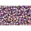 cc166b - Toho rocailles perlen 11/0 transparent rainbow medium amethyst (10g)