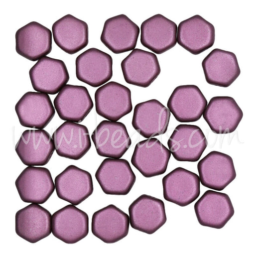 Kaufen Sie Perlen in Deutschland Honeycomb Perlen 6mm pastel burgundy (30)
