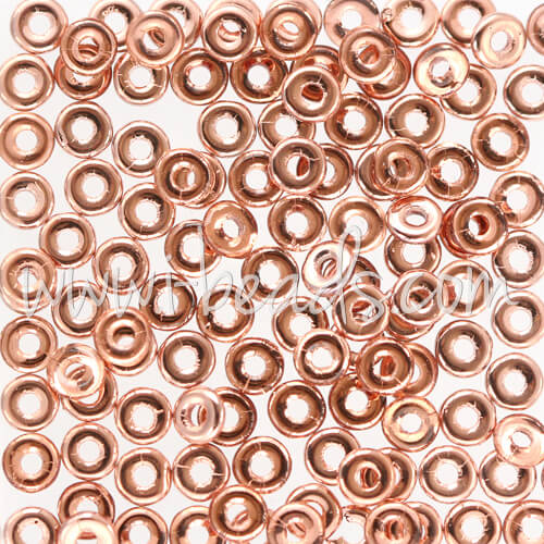 Kaufen Sie Perlen in Deutschland O beads 1x3.8mm rosaline capri gold (5g)