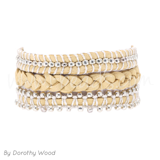 DIY Hirsch-Spaltleder Armband Set