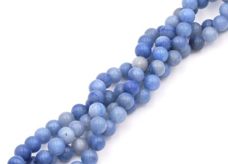 Kaufen Sie Perlen in Deutschland Aventurin blau runder perlenstrang 8mm -38cm -46 perlen (1)