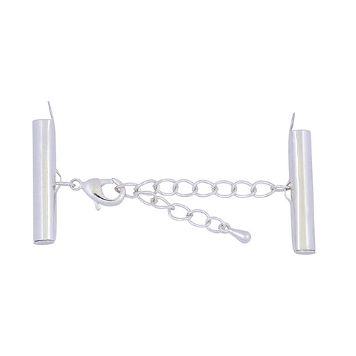 Kaufen Sie Perlen in Deutschland Schiebeverschluss Set Silberfarben 26mm (1)