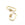 Perlen Einzelhandel Ovaler Anhänger mit Zirkonia-Verbindungsmutter Gold Farbe 25x13mm (1)