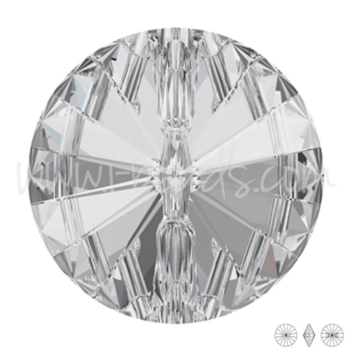 3015 Swarovski runder knopf crystal 18mm (1)