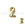 Perlengroßhändler in Deutschland Zahlenperle Nummer 2 vergoldet 7x6mm (1)